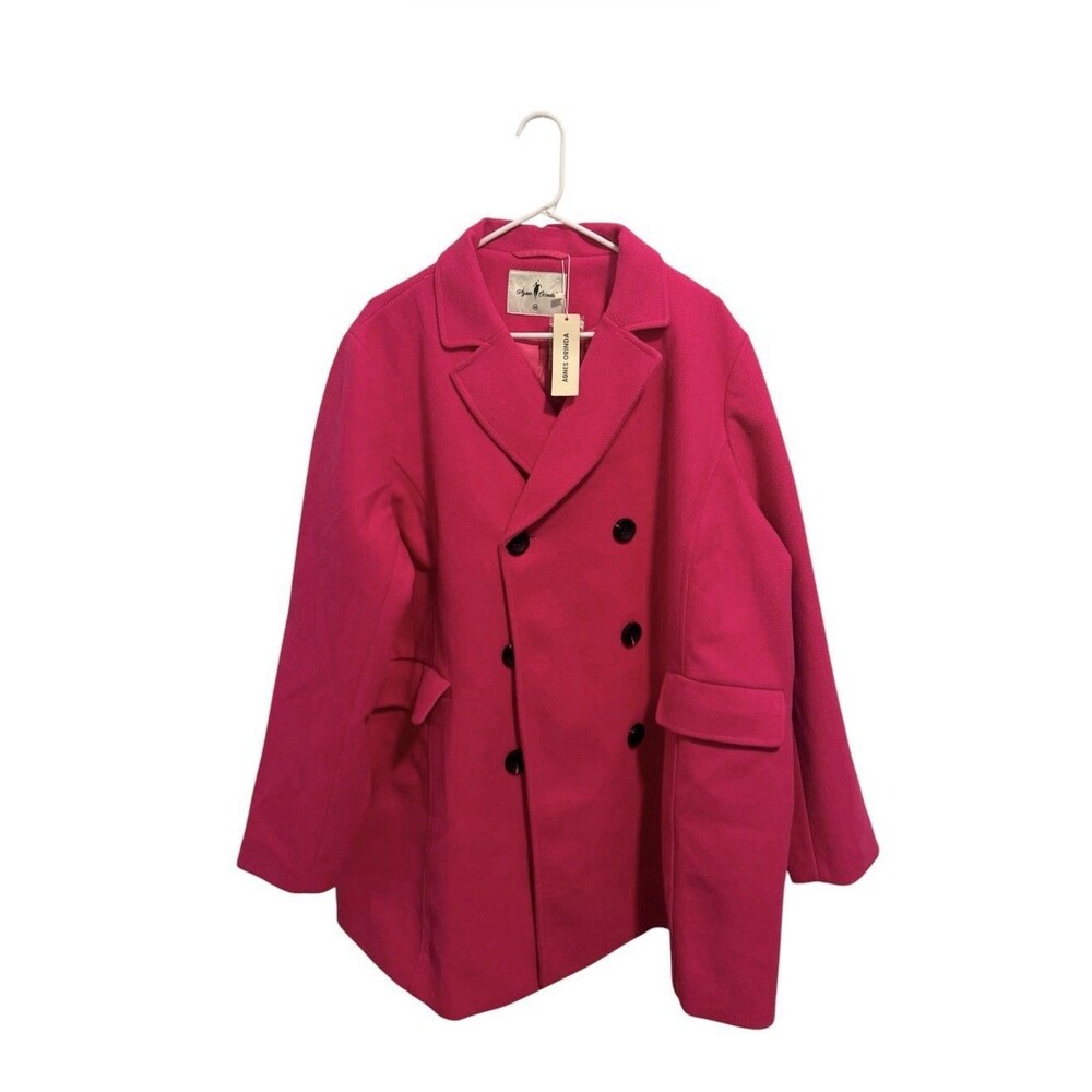 Agnes Orinda Women's Pink Coat Size 4xl